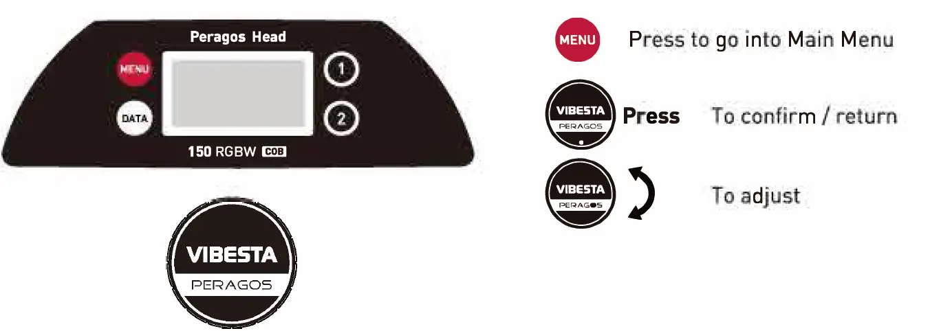 VIBESTA HEAD-150C Peragos Video Light 1