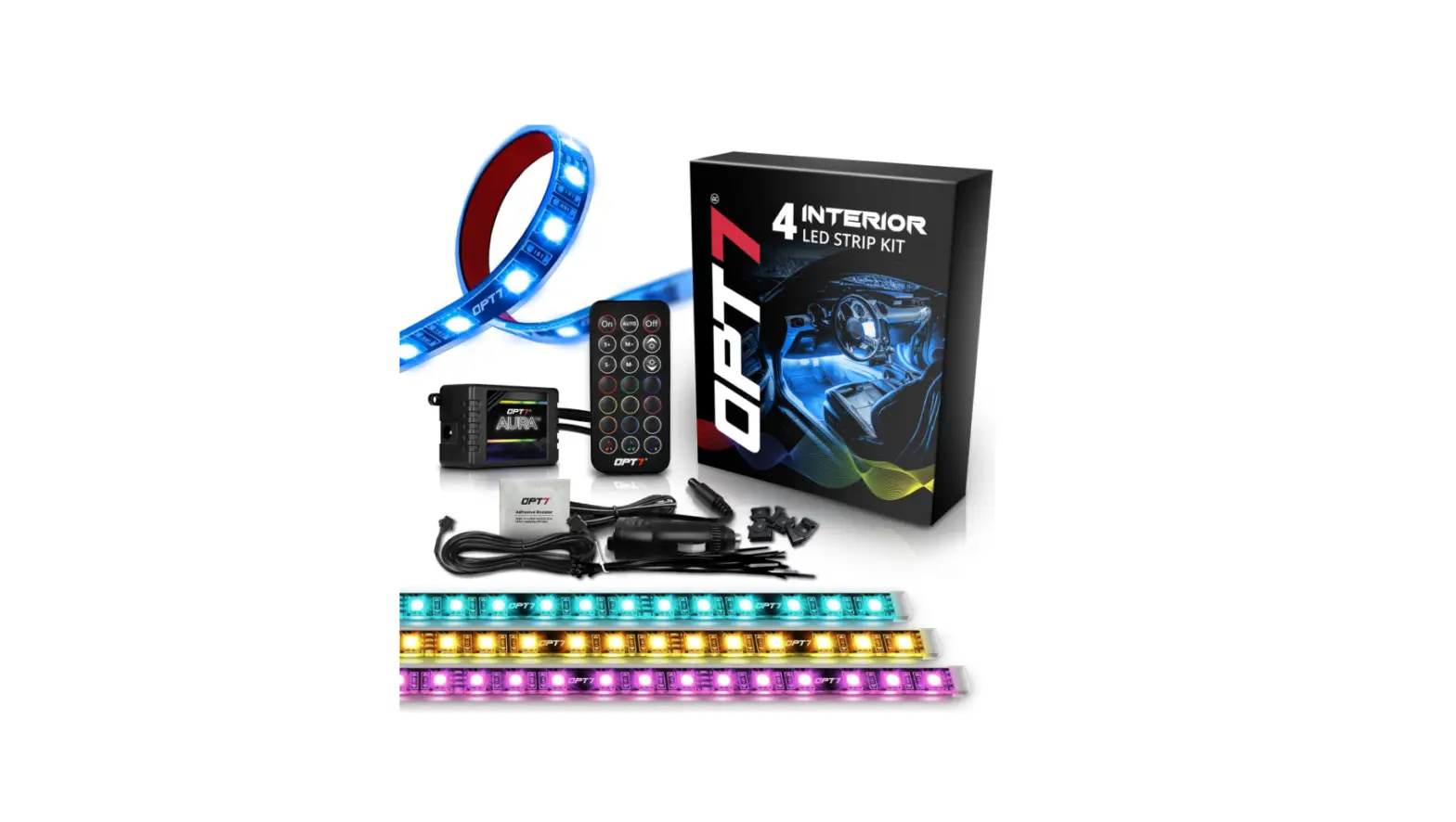 Aura Opt7 Interior Car Lights Led Strip Kit Installation Guide