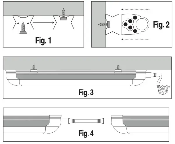 LEDISONS LDT50-A15040-PRO LED Fluorescent Luminaire Linear Pro T8 150 Cm Neutral