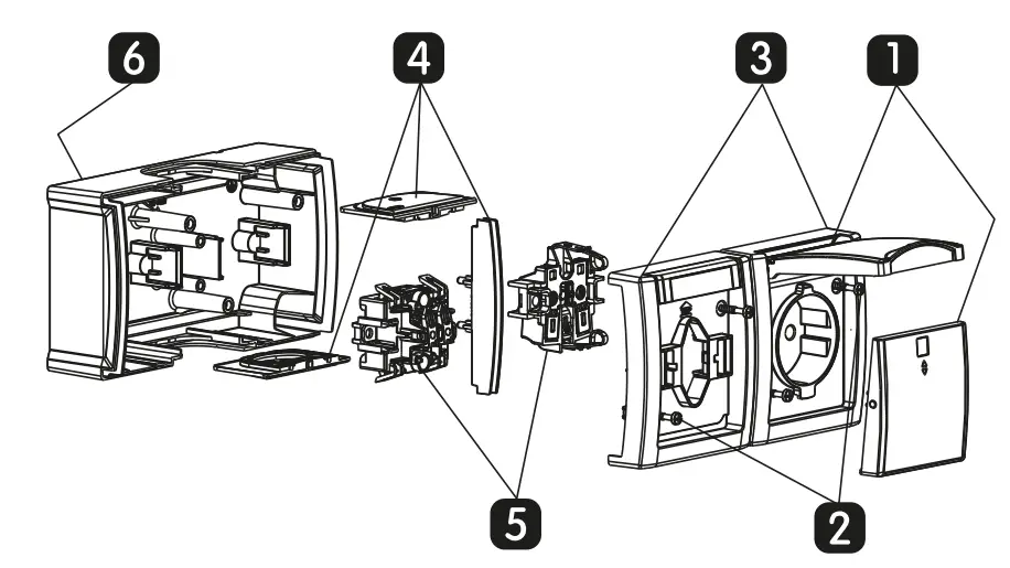 Panasonic Pacific Two-way Illum. Switch & 2P+E Socket with Shutter - fig 3
