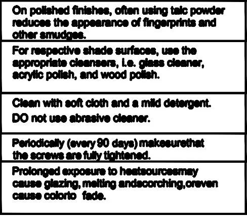 MAXIM LIGHTING 21837 Warren 12-Light Pendant Instruction Manual - Cleaning & Maintenance