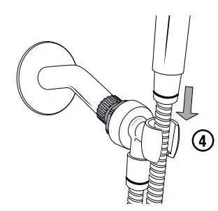 Waterpik Height Select Hand Held Shower Head Instruction Manual - Place hand held shower head in