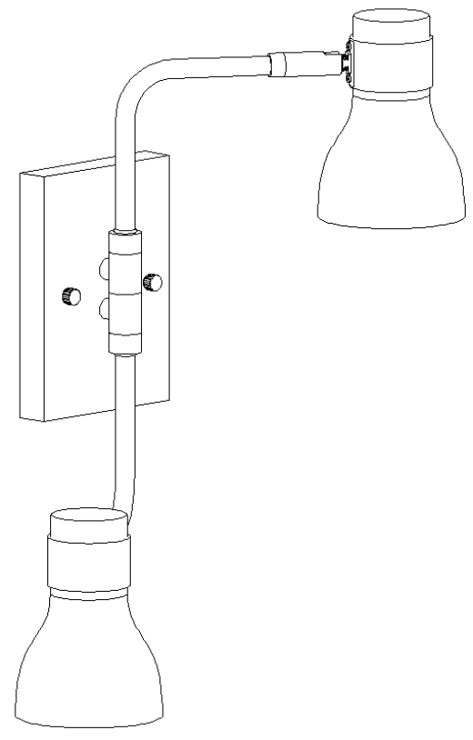 ZEVNI A04526 Belem 8 Inch H Black Wall Sconce - fig