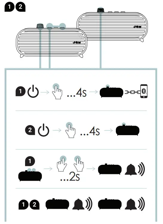 JAM RETRO HX-P425 Classic + Wireless Speaker - 4
