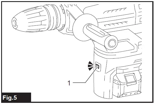 makita-DHR400ZKU-Cordless-Rotary-Hammer-fig-5