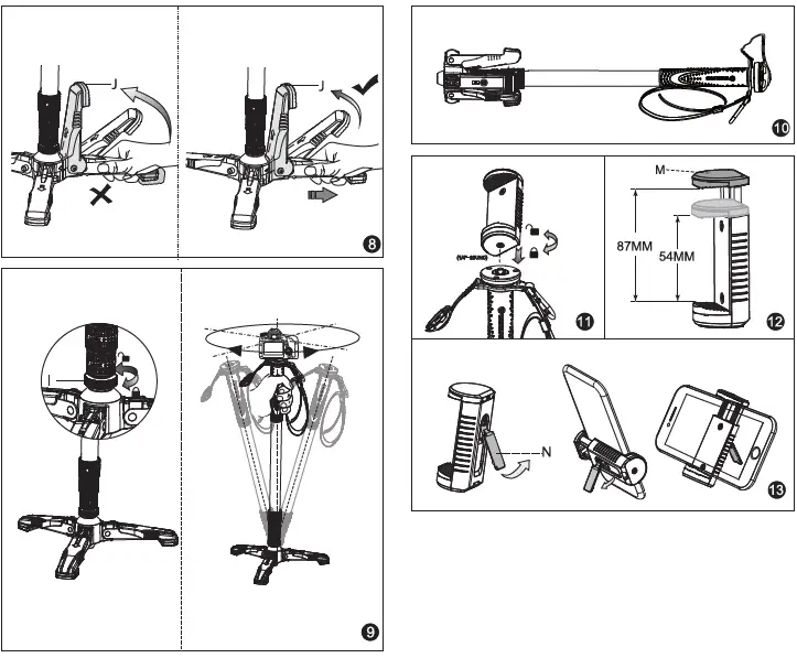 Vanguard-VEO-2S-AM-264TR-Monopod-with-Tri-Feet-and-Smartphone-Connector-FIG-3