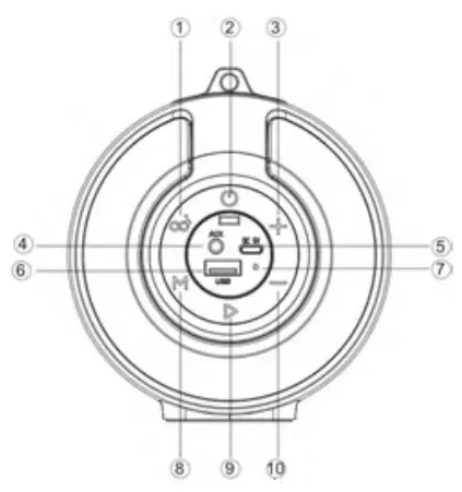 AXESS SPBL 1010 Outdoor HiFi Bluetooth Speaker-fig2