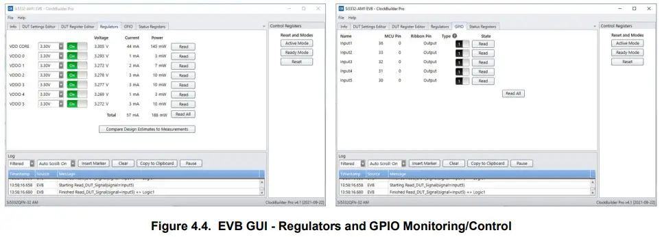 SKYWORKS Si5332-6A-EVB Evaluation - GPIO Monitoring