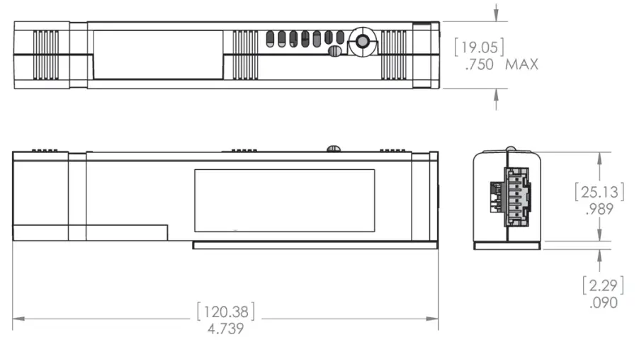 ADVANTECH BB-WCD1H2102H Wzzard Mesh Wireless Sensor Monitoring Nodes - Dimensions