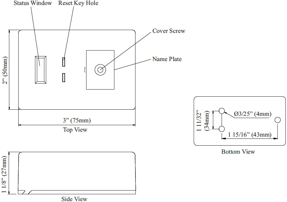 POTTER HUS-7A Latching Hold-Up Switch 01
