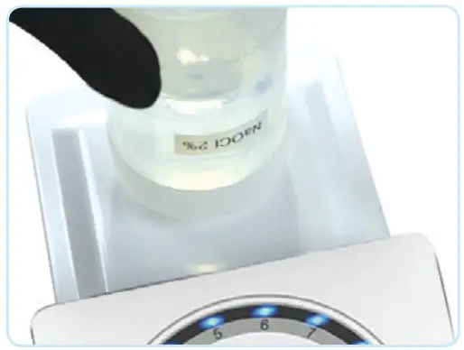 Concomitant irrigation from the reservoir or bottles