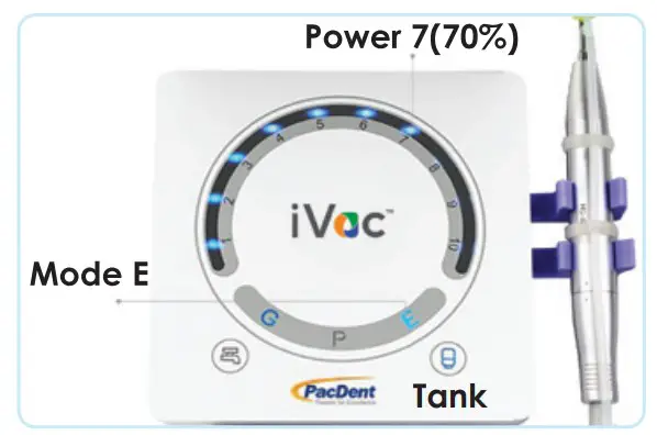 Concomitant irrigation from the reservoir or bottles