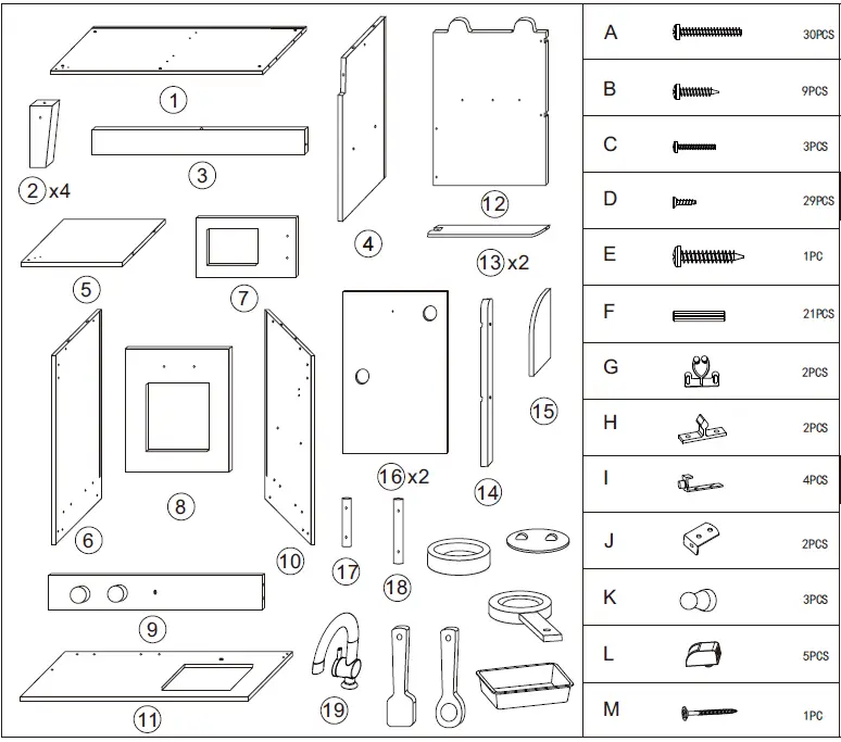 Kmart-43223763-5-Piece-Wooden-Junior-Kitchen-FIG-1