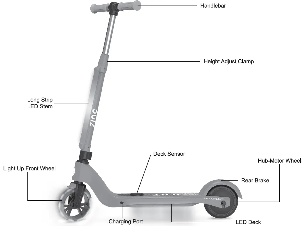 ZINC ZC08273 Starlight Electric Scooter 01