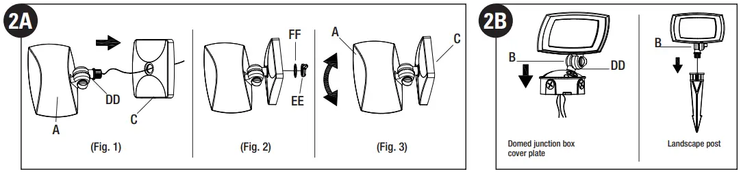 HALO IL51880222 LED Slim Flood and Wall Light - Mount plate and Cover (included) 2