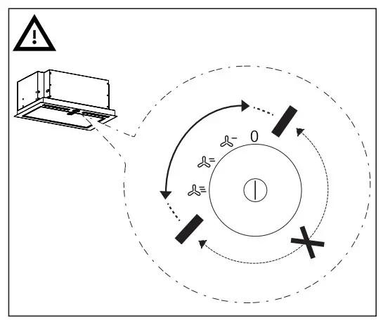 IKEA Underverk Built-In Extractor Hood Stainless Steel 80CM-Control panel