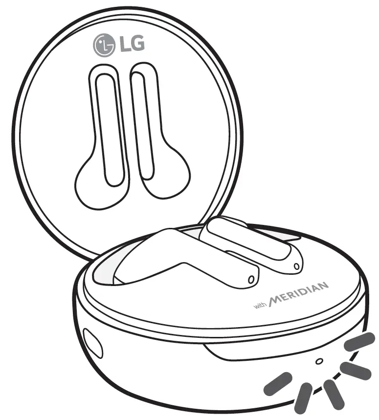 LG TONE Free FN7 Wireless Earbuds with ANC and Meridian Audio Battery Status