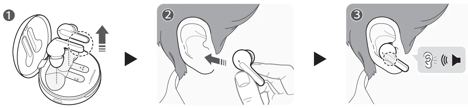 LG TONE Free FN7 Wireless Earbuds with ANC and Meridian Audio How to wear earbuds