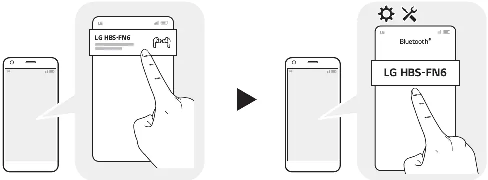 LG TONE Free FN7 Wireless Earbuds with ANC and Meridian Audio pairing 1