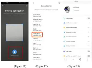 APP and bracelet connection