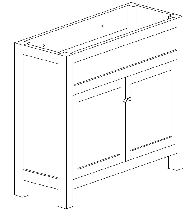 AVEBURY BeBa_27036 800mm Freestanding Vanity