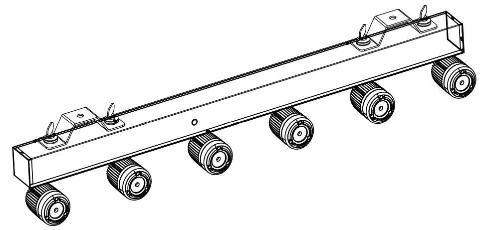 CHAUVET DJ Pinspot Bar 6 Warm-White 15W LEDs