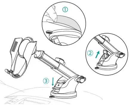 vicseed CTEZB08 Car Mount - Installation Steps 4