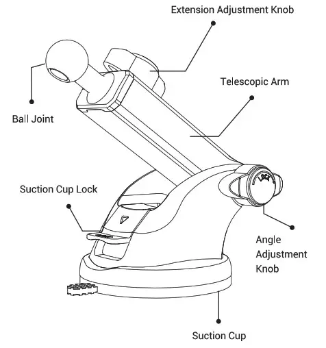vicseed CTEZB08 Car Mount - Overview 3