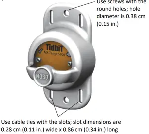 HOBO MX2204 Tidbit Bluetooth Temperature Data Logger - Deploying