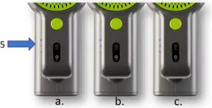 DAEWOO FLR00010 Cyclone Freedom 22.2V Cordless Vacuum - Battery Indicators