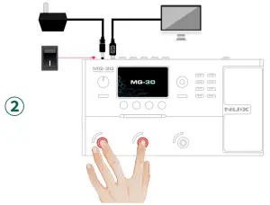 NUX DFU MG-30 Firmware Update User Guide --Run