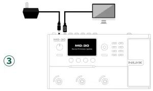 NUX DFU MG-30 Firmware Update User Guide --Updating