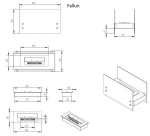 GLOW FIRE ET7005GRY Tabletop Portable Bio Ethanol Fireplace - FIGURE 12