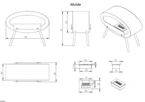 GLOW FIRE ET7005GRY Tabletop Portable Bio Ethanol Fireplace - FIGURE 13