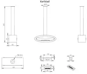 GLOW FIRE ET7005GRY Tabletop Portable Bio Ethanol Fireplace - FIGURE 15