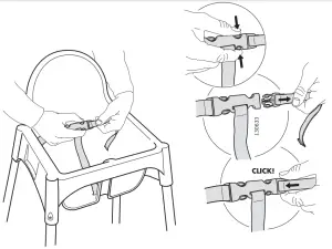 IKEA ANTILOP High Chair with Tray-fig2