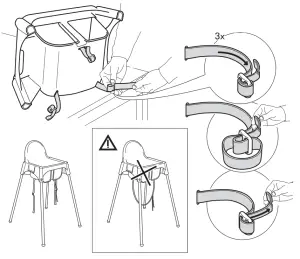 IKEA ANTILOP High Chair with Tray-fig4