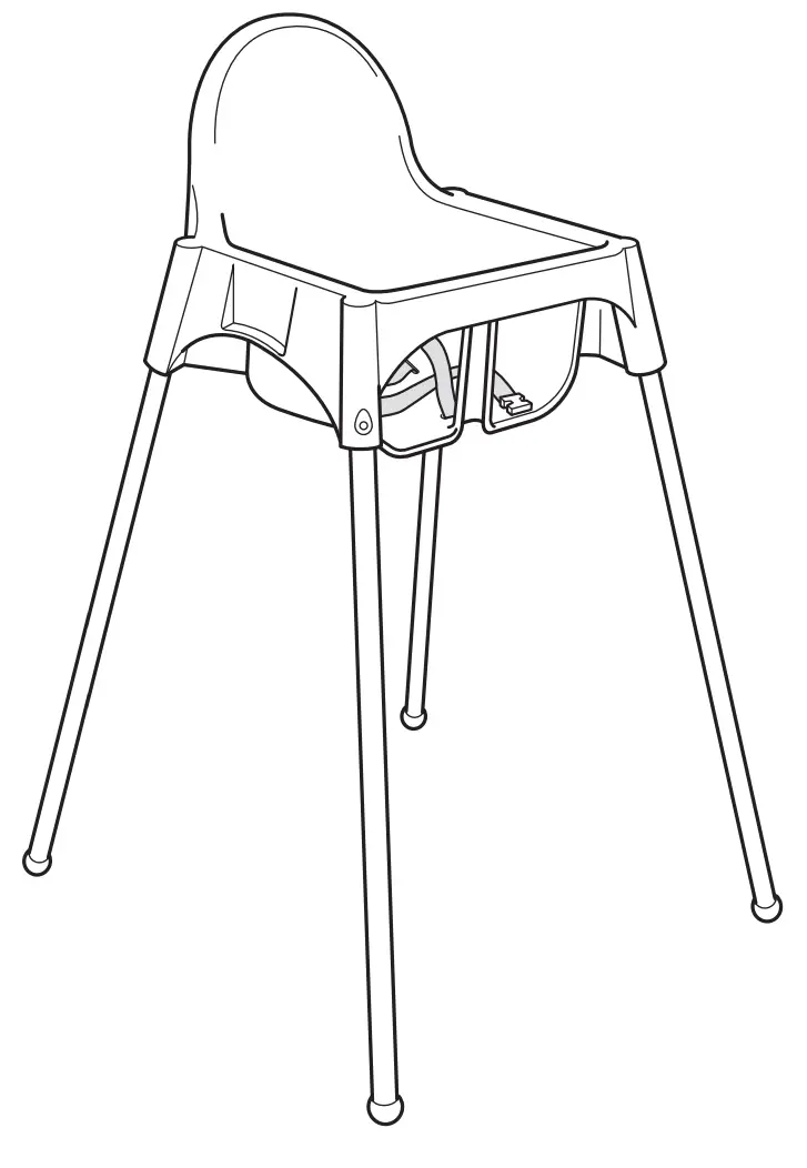 IKEA ANTILOP High Chair with Tray-fig6
