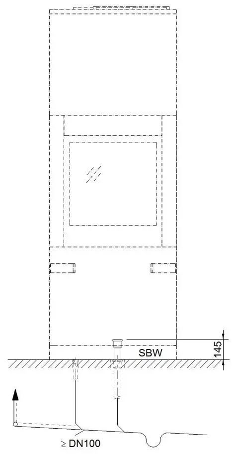 Miele PLW 8615 Lab Washer Installation Guide - Floor drain