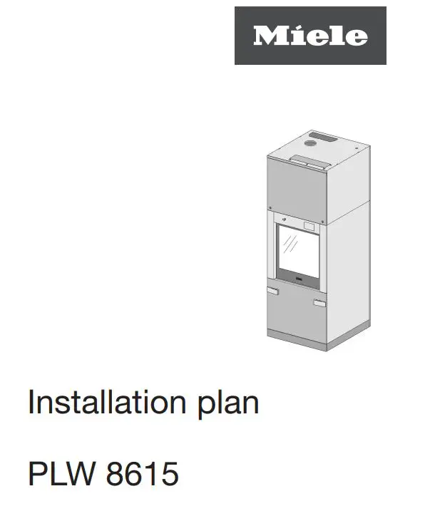 Miele PLW 8615 Lab Washer Installation Guide