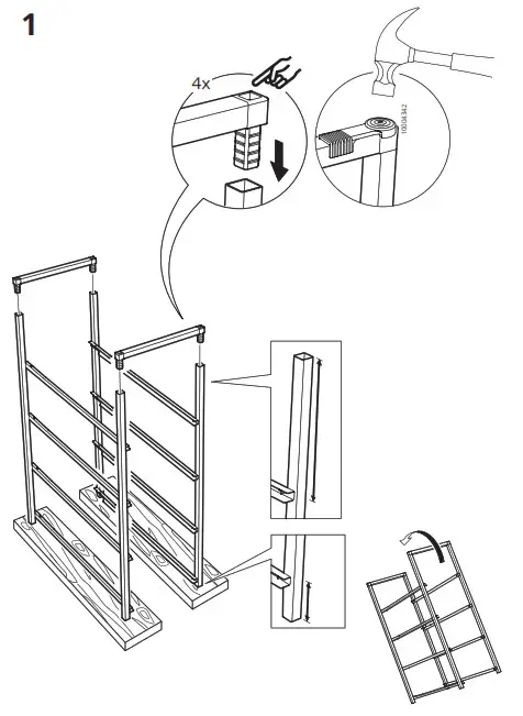 IKEA 10429992 JONAXEL Frame- 1
