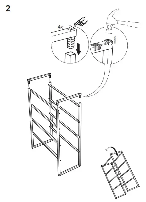 IKEA 10429992 JONAXEL Frame- 2