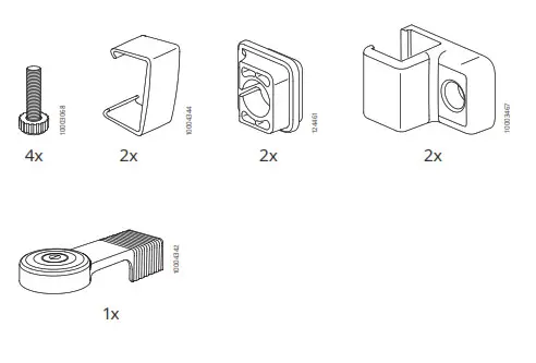 IKEA 10429992 JONAXEL Frame- 2B