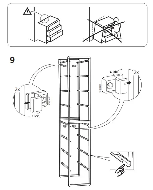 IKEA 10429992 JONAXEL Frame- 9