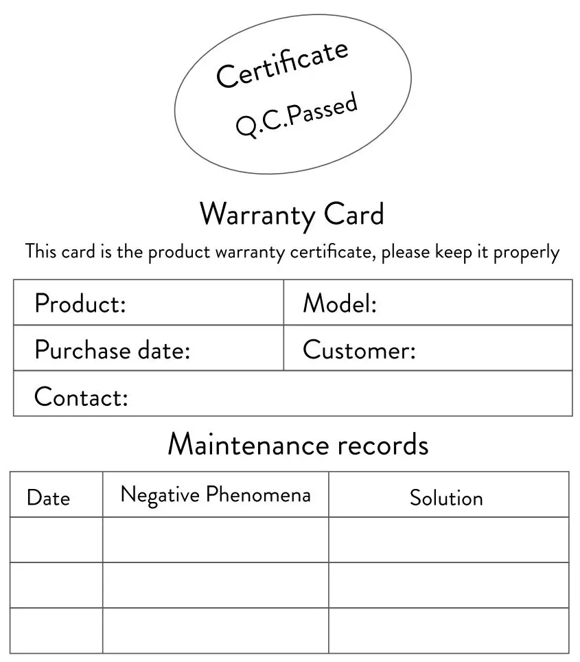 Lenntek 001-0300-001 True Wireless Sports Earphone Instruction Manual - Warranty Certificate