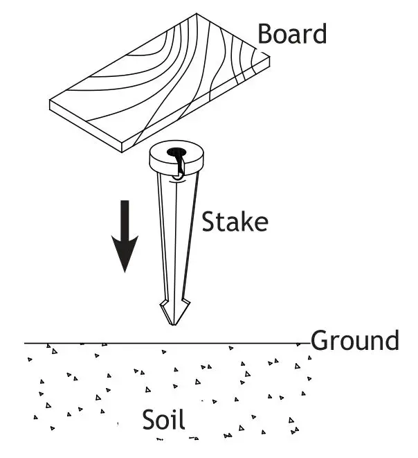 VAC-HS-6718-YMP Low Voltage Landscape Lighting - Install Stake