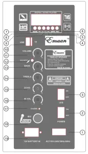 Emaan EW-1045 Trolley Speaker----priority