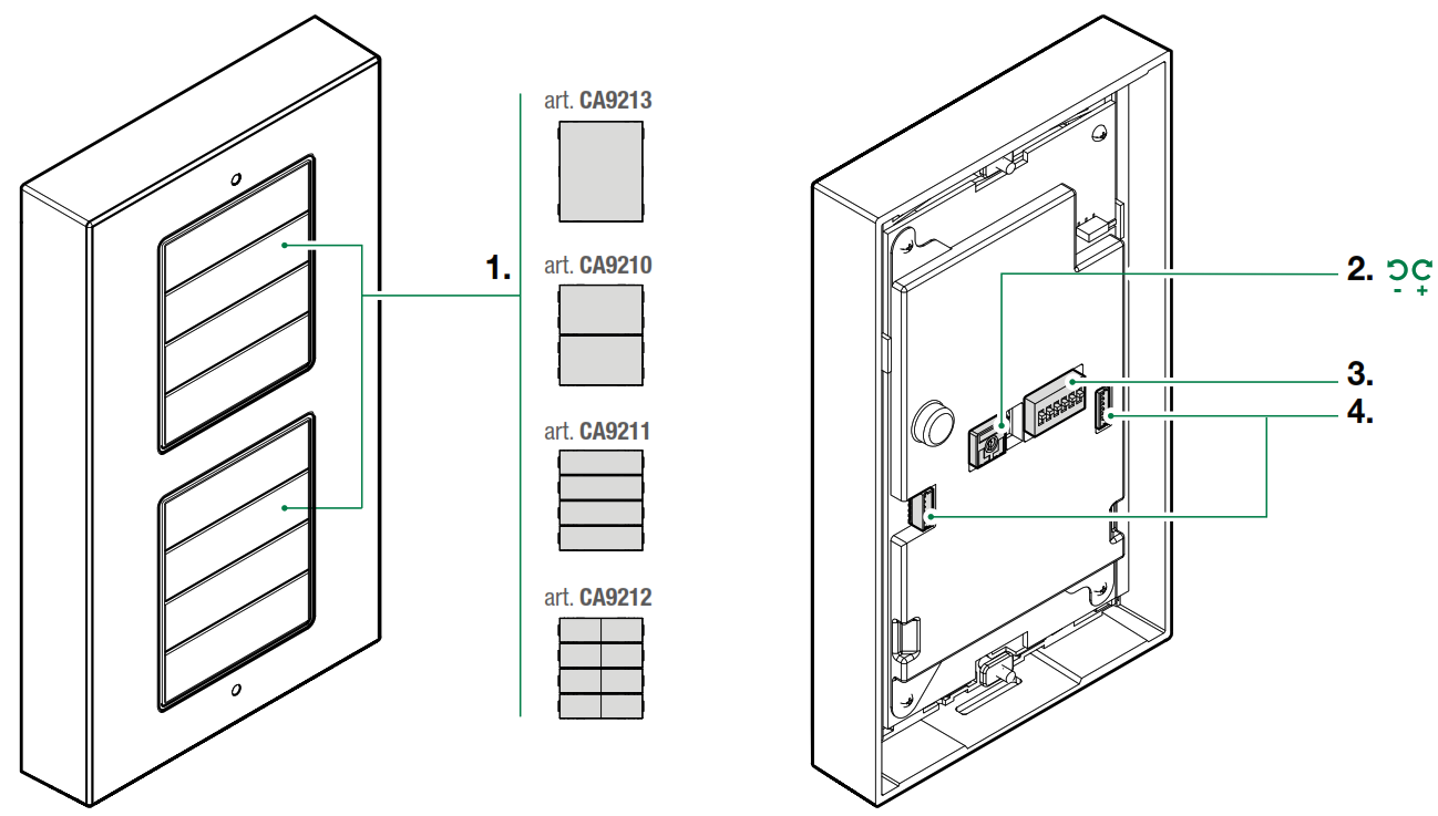 Comelit CA2100A Ciao Outdoor Entrance Panel-Art