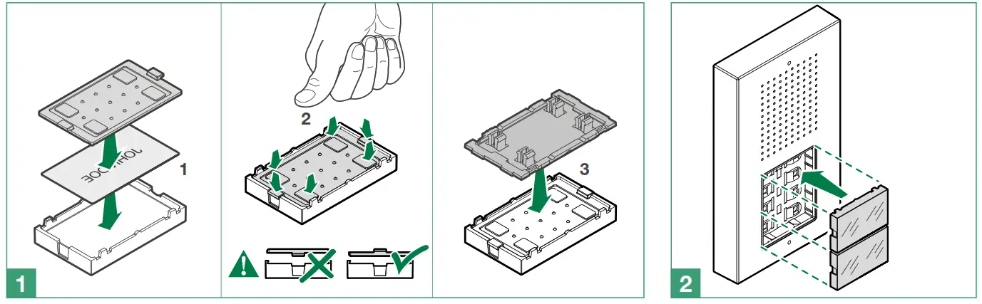 Comelit CA2100A Ciao Outdoor Entrance Panel- Installing entrance panel