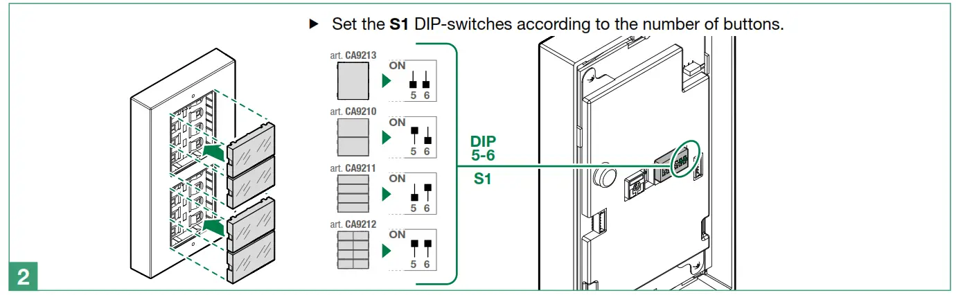 Comelit CA2100A Ciao Outdoor Entrance Panel-Installing entrance2
